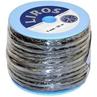 Dyneema-line / UHMWPE-line Liros D-Pro, 12-flettet Dyneema SK78, 25 meter, sort, 20 meter x Ø6 mm