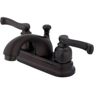 Kingston Brass KB5605FL 4 in. CentreSet badev?relse vandhane olie gnidet bronze