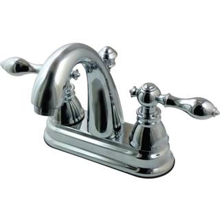 Vandhaner FSY5611ACL American Classic 4 in. CenterSet Badev?relseshaner med plastpop-up-poleret krom