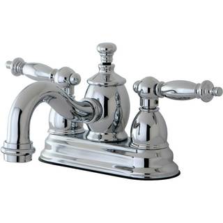Kingston Brass KS7101TL 4 in. CentreSet badev?relse vandhane poleret krom