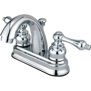 Kingston messing FB5611al 4 in. Centerset badev?relse vandhane poleret krom