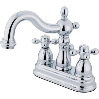 Kingston Brass KS1601AX 4 in. Centerset badeværelse vandhane poleret krom