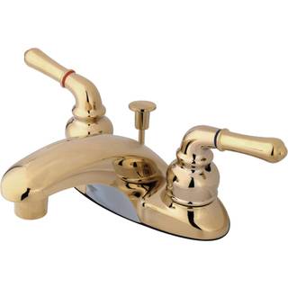 Kingston messing GKB622 4 in. CentreSet badev?relse vandhane poleret messing