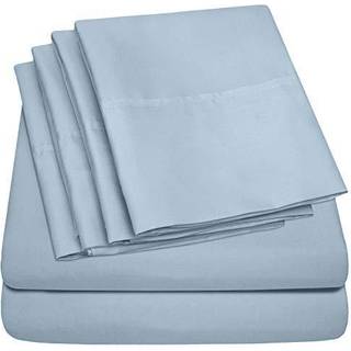 Cal King Size Bed Sabs - 6 Piece 1500 Supreme Collection Fin b?rstet mikrofiber Deep Pocket California King Sheet Set Bedding - 2 Extra Pillow Ca