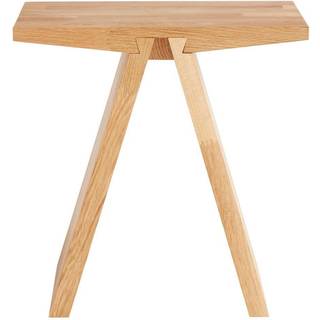 Muubs Angle taburet - sortbejdset/olie - FSC - 45 x 45 cm