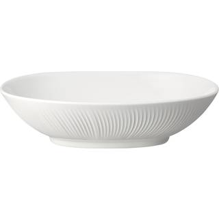 Arc White Serving Bowl -