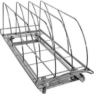 Lynk Professional Pull Out Cutting Board Cookie Sheet and Baking Pan Organizer Rack - Lifetime Ltd. Garanti - Slide Out Kitchen Cabinet Storage A