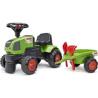 Falk Traktor med trailer, rive og skovl Baby Claas