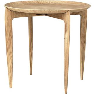 Fritz Hansen - bakkebord - Tray Table - sort - Ø 45 cm