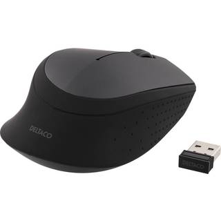 Deltaco Trådløs Optisk Mus 2,4 GHz - 3 Knapper med Scroll, 1200 DPI