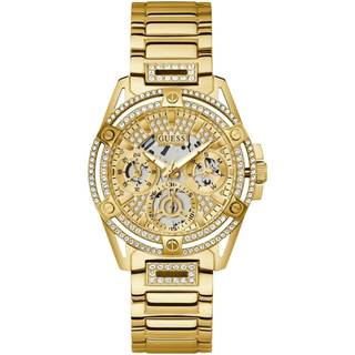 GUESS GW0464L2 Queen Glitz Gold Plated Stone Set Bracelet Watch - W96263