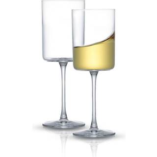 JoyJolt Claire 11.4oz hvidvinglas sæt. Krystalglas. Elegant stemware stammede vinglas lavet i Europa. Unikke og moderne vinglas med STEM. Sæt af