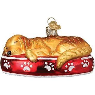 Old World Christmas Ornaments Sleepy Golden Retriever Glass Bl?st ornamenter til juletr?
