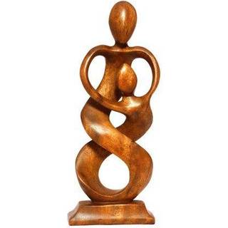 G6 Collection 12 """" Tr?h?ndlavet abstrakt skulpturstatue H?ndlavet - Entwined Spirits - Giftkunst Dekorativ boligindretning Figur Accent Decorati