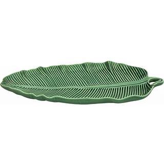 Bordallo Pinheiro Banana Leaf Skål 26x39 Cm - Serveringsskåle Earthenware Grøn - 65002915