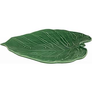 Bordallo Pinheiro Leaves Leaf Swiss Cheese Fad 38x43 Cm - Serveringsfad Earthenware Grøn - 65013459
