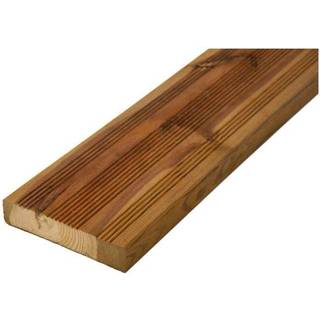Luxplus terrassebrædder rillet 28x145x4200 brunimp 70% PEFC Select - forbrug: 6,66mtr/m2