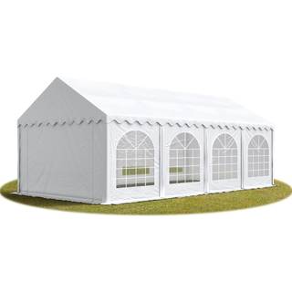 4x8m, Partytelt, PVC-teltdug, hvid - (4777)