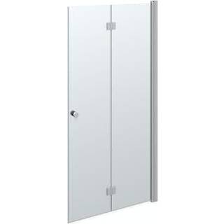 Dansani Foldedør "B", 180 grader, 200x100 cm - Satin/klart glas