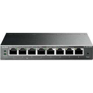 Tp-link Tl-sg108pe Netværksswitch Administreret L2 Gigabit Ethernet (10/100/1000) Strøm Over Ethernet (poe) Sort