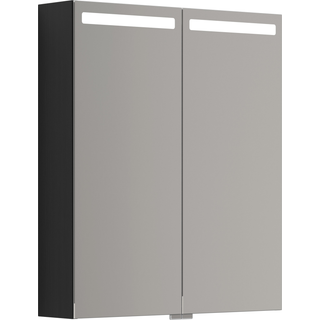 Scanbad Mido+ Top Spejlskab 70x60 cm m/2 låger - sort