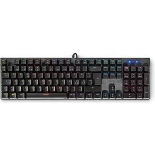 Nedis - Wired Gaming Keyboard | USB Type-A | Mekaniske Taster | LED | QWERTY | ND layout | USB Drevet | Strømkabellængde: 1.50 m | Gaming - GKBDM110BKND