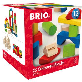 BRIO farvede byggeklodser i træ 25 stk. - 30114
