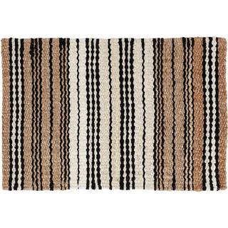Dixie Elin striped dørmåtte Naturmix, 60x90 cm