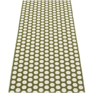 Pappelina, Noa tæppe 70x150 cm Dark Olive/Vanilla