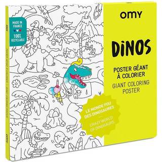 Farvelægningsplakat - Dinosaurer