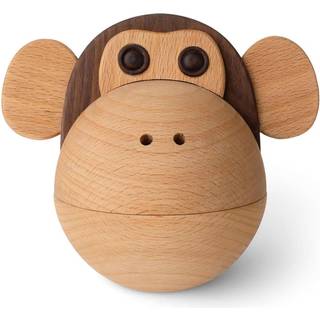 Spring Copenhagen Skål Monkey 17x14 Cm Bok/valnöt Skål - Træfigurer Bøg - 2027-FSC