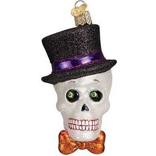 Old World Christmas Ornamenter: Halloween Decorations Glass bl?st ornamenter til juletr? top hat