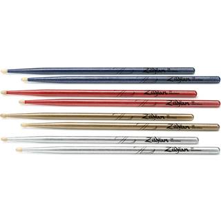 Zildjian Chroma 4 til 3 trommestick -v?rdi Pack - 5A - Assorterede farver
