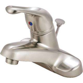 Kingston Brass FB518B Enkelth?ndtag 4 in. CentreSet badev?relse vandhane b?rstet nikkel