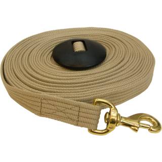 Intrepid International Cotton Lunge Line med gummistop 35 fod
