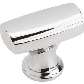Amerock | Kabinetsknap | Poleret krom | 1-3/8 tommer (35 mm) l?ngde | Highland Ridge | 1 pakke | Skuffeknap | Skabshardware