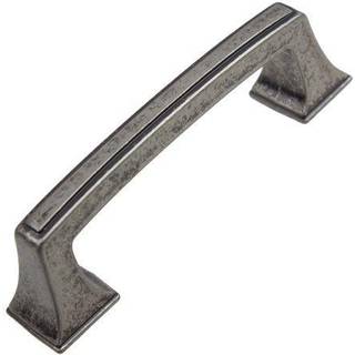 Gliderite hardware 87380-WN-10 3 tommer CC Deco Base Weathered Nickel Cabinet trækker 10 pakke