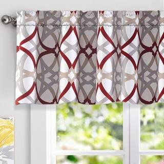 DriftAway Alexander M?nster Match Blackout Valances til Windows 250GSM Geometrisk marokkansk midthundrede stanglomme 52 tommer med 18 tommer plus