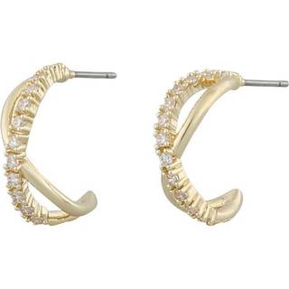 Snö Of Sweden Paris Round Earring Gold/Clear 15 mm