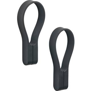 Zone Denmark Loop magnet Håndklædestrop 9 cm 2 stk.-Black