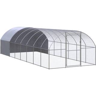hønsehus 3x8x2 m galvaniseret stål