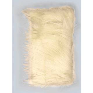 Langhaarplüsch 20x35cm - Creme/Beige