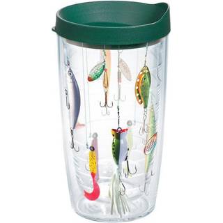 Tervis fiske lockar tillverkade i USA dubbelväggiga isolerade tumlar resekopp håller drycker kallt & het 16oz klassiker