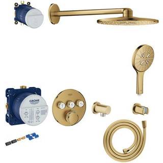 Grohe Grohtherm SmartControl 310 brusesæt til indbygning i børstet messing
