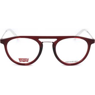 Levi&#39;s LV 1001 3KJ 49 Briller Mænd Rød - Transparent Red - 49mm