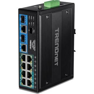 TRENDnet TI-BG104 - switch - industrial - 10 ports - unmanaged - TAA Compliant