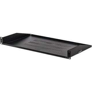 NavePoint Cantilever Server hylde Ventede hylder Rack Mount 19 tommer 1U Sort 10 tommer (250 mm) dyb