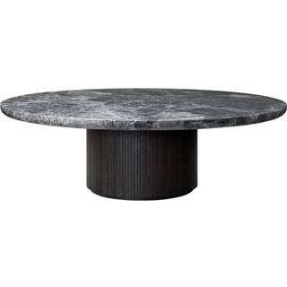 Gubi Moon Sofabord Rundt Ø150 H45 Brown Black / Gråt - Sofabord Marmor Grå Marmor - 10014373