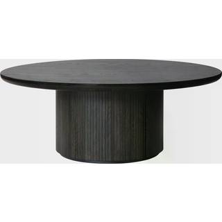 Gubi Moon Sofabord Rundt Ø120 H45 Brown Black Egefiner - Sofabord bejdset Eg Sort - 10014369