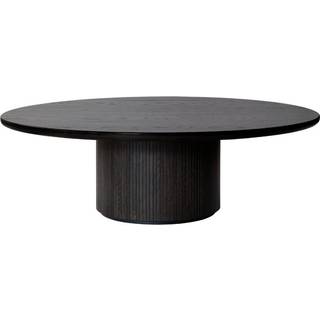 Gubi Moon Sofabord Rundt Ø150 H45 Brown Black Egefiner - Sofabord Sortbejdset Eg Brun - 10048252
